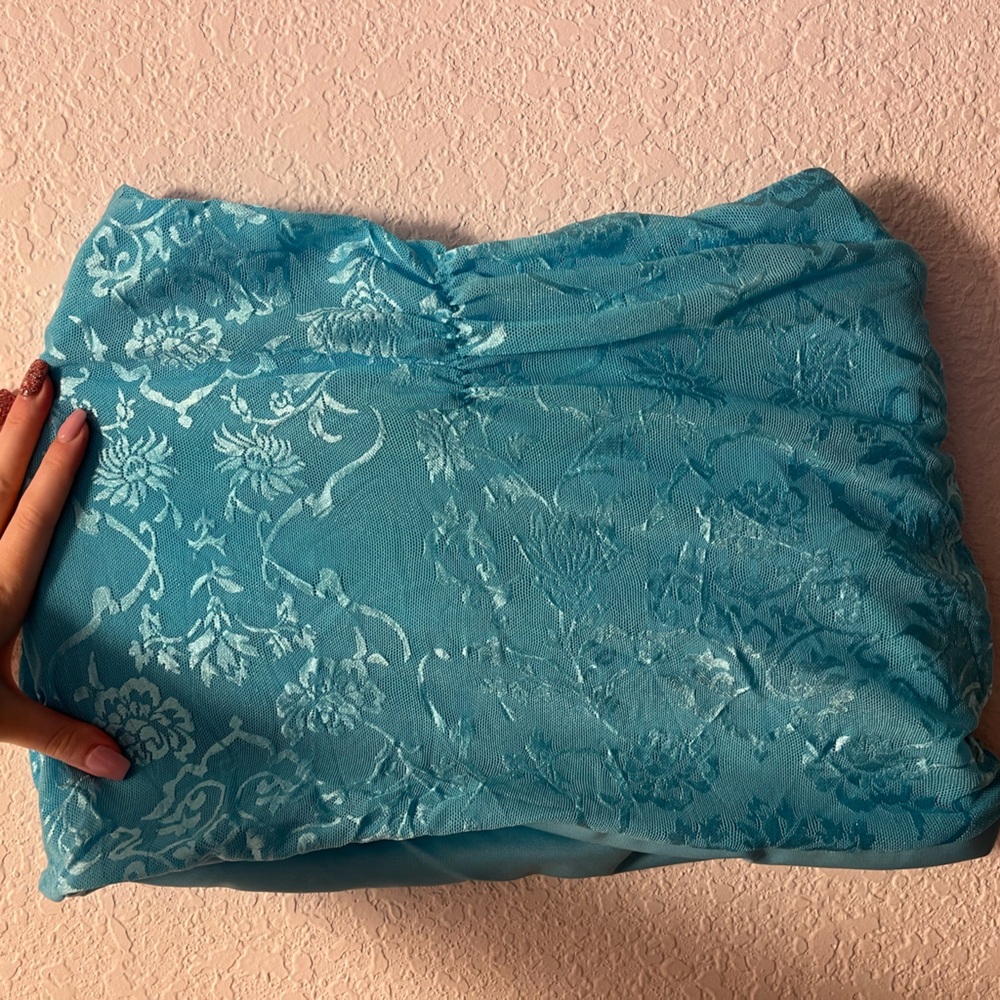 Blue Lace Skirt